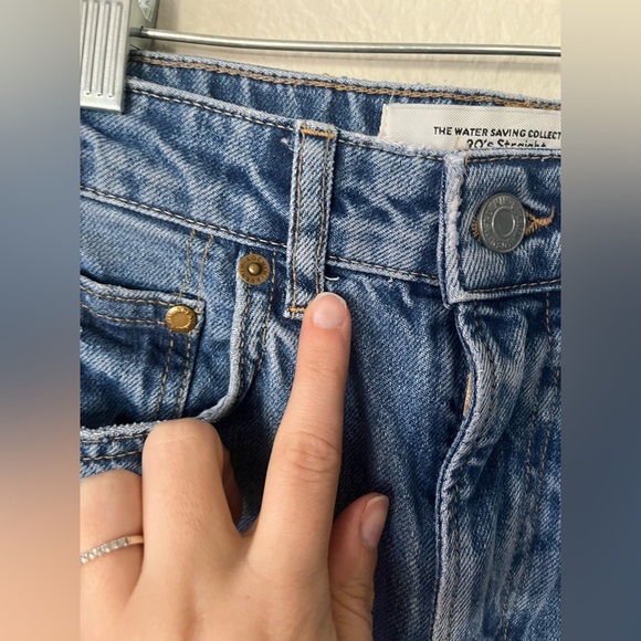 &DENIM 90s Distressed Straight Medium Wash Leg Jeans Women’s Size 2 - Picture 14 of 16